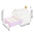 Parrot Bathtub and Feeder for Bird Cages, 15.2 x 15.6 x 18cm - Yellow - view 4