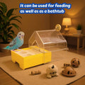 Parrot Bathtub and Feeder for Bird Cages, 15.2 x 15.6 x 18cm - Yellow - view 5