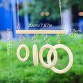 Parrot Chewing Toy Hanging Wooden Ring Swing for Small and Medium Parrots - view 3