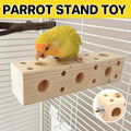 Parrot Chewing Wood Toy - Bird Stand and Drilling Stick for Pet Birds