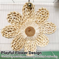 Parrot Corn Husk Chew Toy - Large Woven Flower, 22 cm - view 4