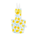 Parrot Diaper Flight Suit with Bow - Yellow Lemon Print, Size S (6 x 12.5 cm)
