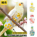 Parrot Diaper Flight Suit with Bow - Yellow Lemon Print, Size S (6 x 12.5 cm) - view 2