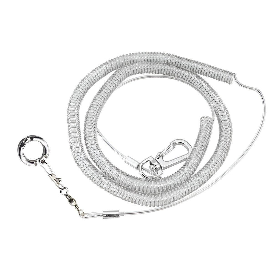 Parrot Flight Training Rope with Anti-Slip Leg Ring, 3 m - 7mm Diameter