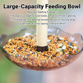 Parrot Food and Water Feeder Basin with Wooden Rod for Cages - view 5