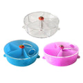 Parrot Foraging Wheel Toy, Bird Chew Food Dispenser - Blue - view 3