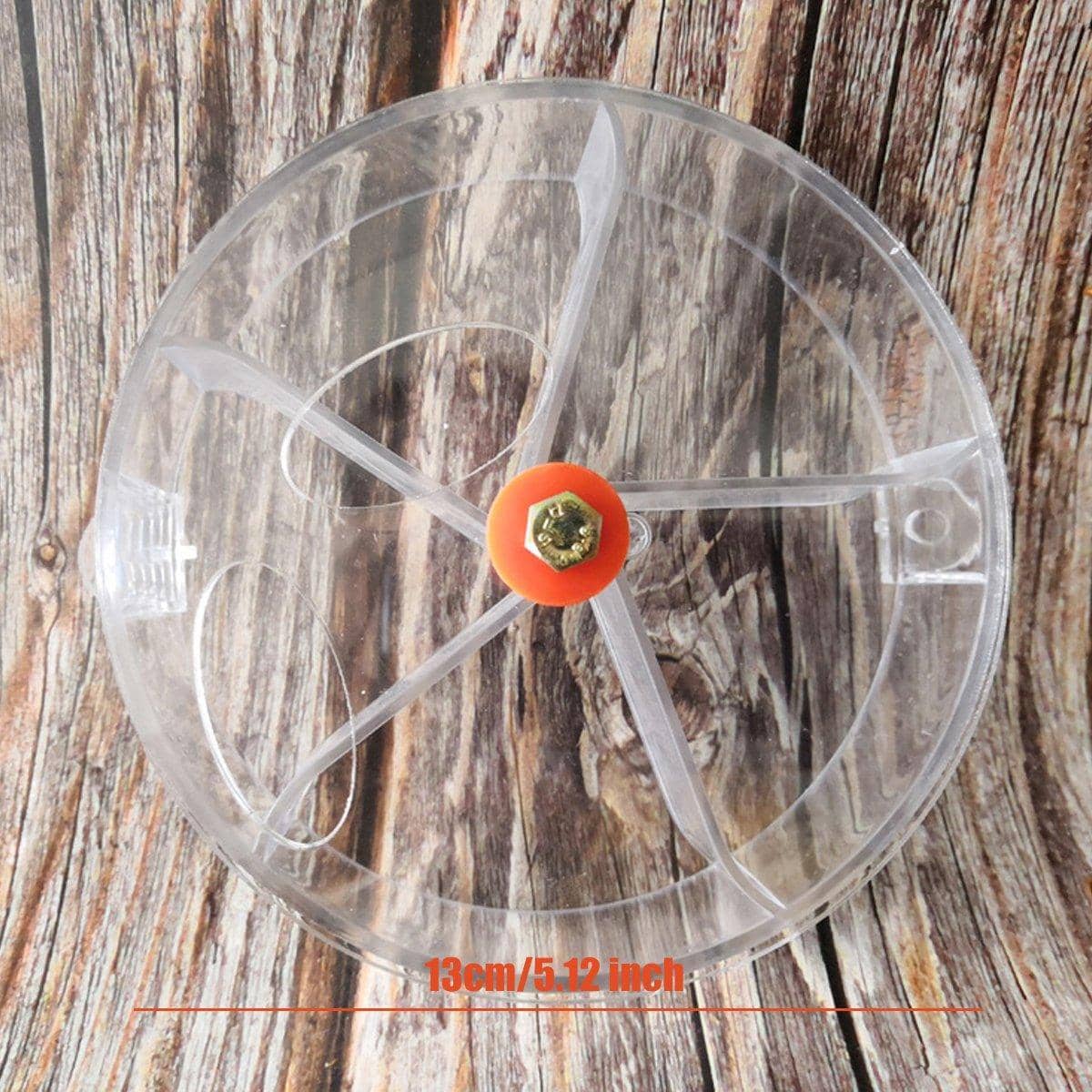 Parrot Foraging Wheel Toy, Bird Chew Food Dispenser - Blue - view 4
