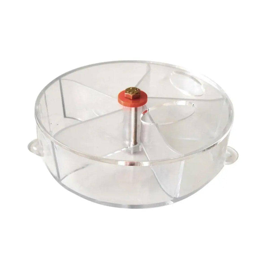 Parrot Foraging Wheel Toy, Bird Chew Food Dispenser - Clear
