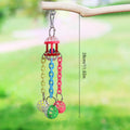 Parrot Hanging Bell Toy with Multicolour Chains, 28 cm - view 3