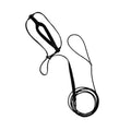 Parrot Harness and Flying Leash, Large 130 cm Rope - Black
