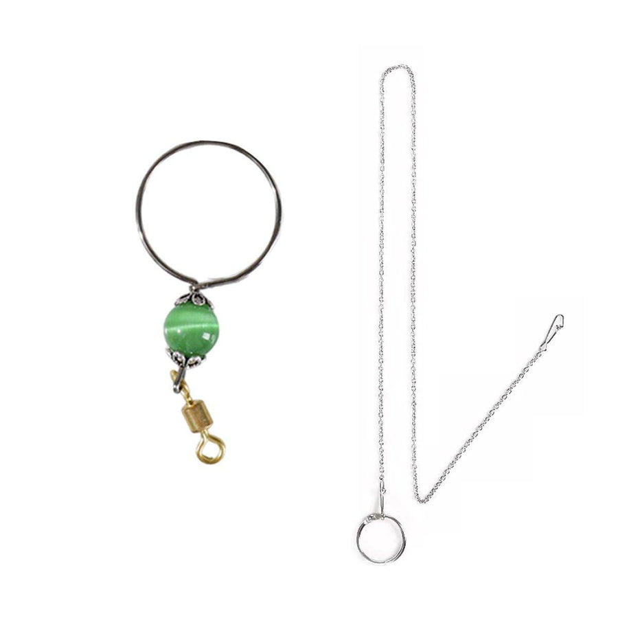Parrot Neck Collar with 30cm Stainless Steel Chain - Small, 1.6cm Diameter