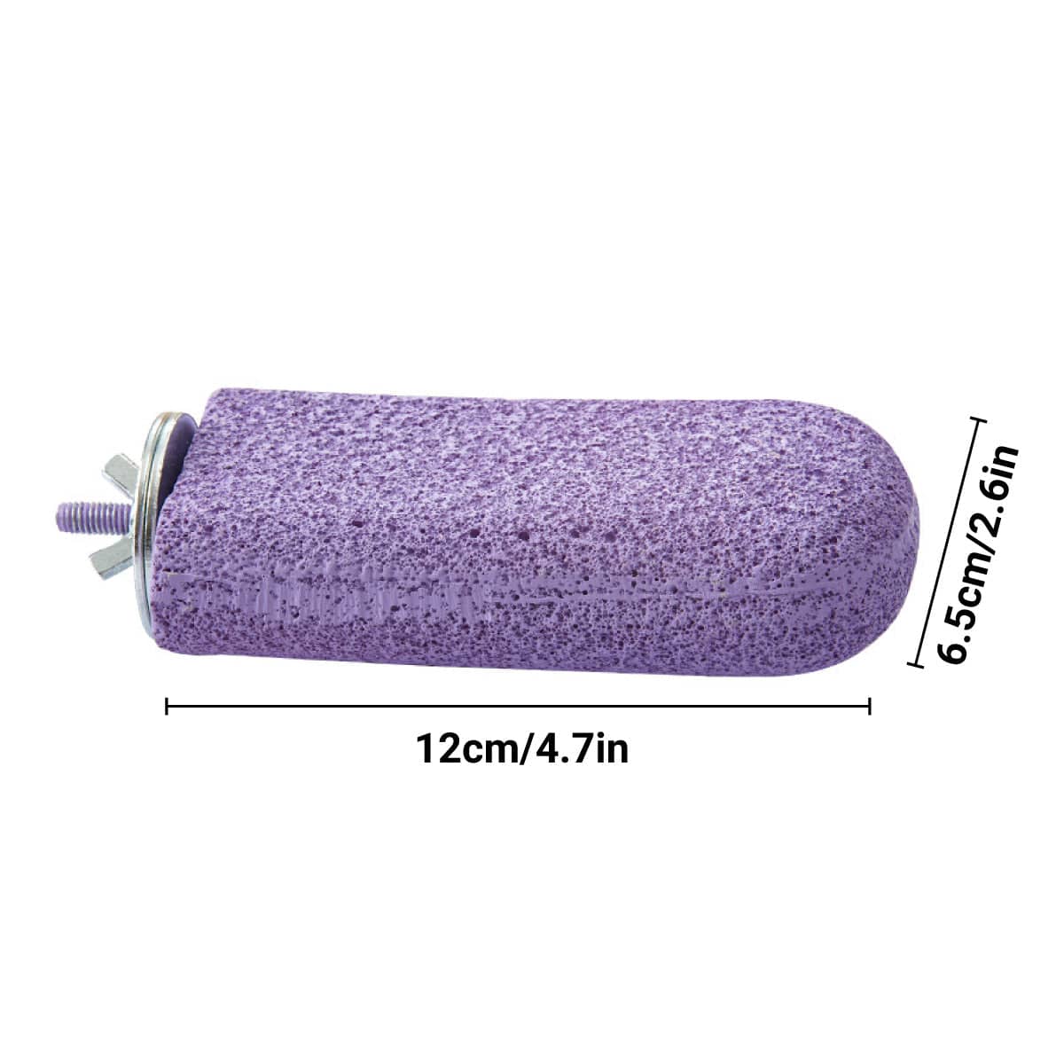 Parrot Perch with Textured Ice Cream Platform - Purple - view 4