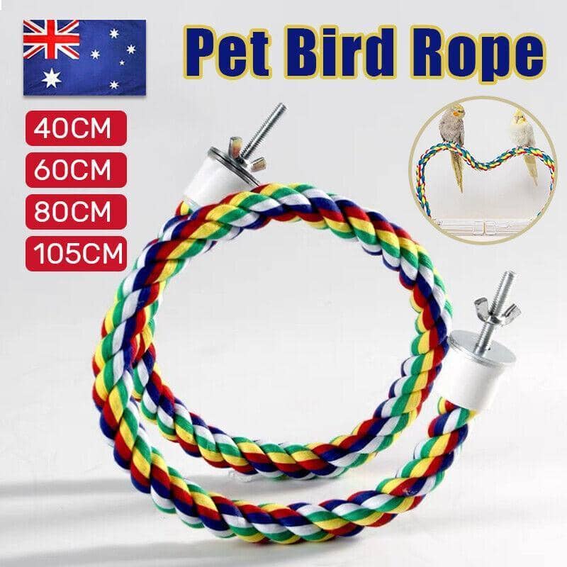 Parrot Rope Perch, Flexible Cotton Cage Toy - 105 cm - view 2