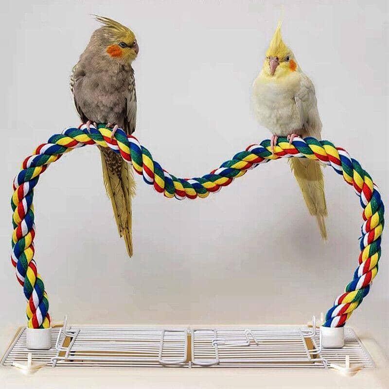 Parrot Rope Perch, Flexible Cotton Cage Toy - 105 cm - view 5