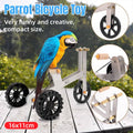 Parrot Training Bicycle Toy Exercise Bike for Birds, Fun Activity Toy