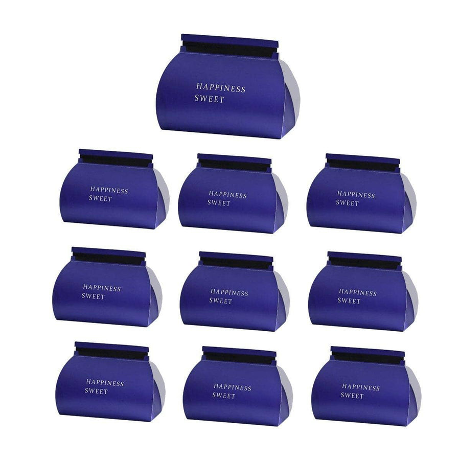 Pastry Boxes for Mousse and Layer Cakes, Pack of 10 - Dark Blue