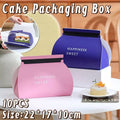 Pastry Boxes for Mousse and Layer Cakes, Pack of 10 - Dark Blue - view 2