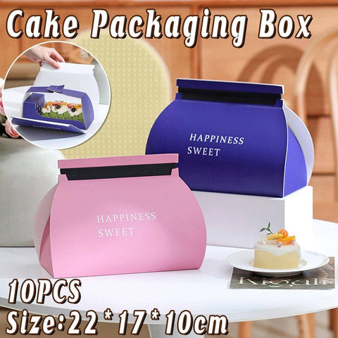 Pastry Boxes for Mousse and Layer Cakes, Pack of 10 - Pink - view 2