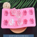 Paw Print Silicone Mould for Chocolate, Ice Cubes and Baking DIY - view 5
