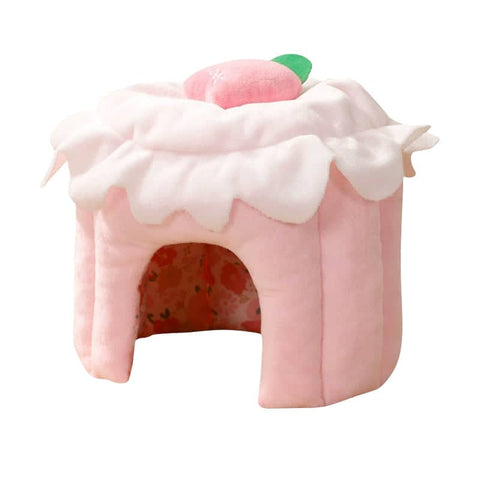 Peach Cake Plush Pet Hideout - Pink