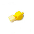 Pealess Referee Whistle with Lanyard and Mouth Grip - Yellow