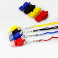 Pealess Referee Whistle with Lanyard and Mouth Grip - Yellow - view 5