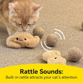 Peanut Cat Toys Soft Interactive Kitten Plush Chew Toys - Pack of 2 - view 5