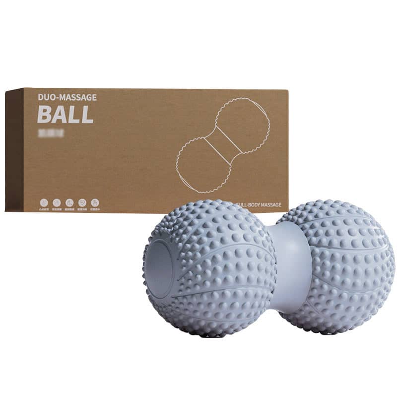 Peanut Massage Ball for Feet and Muscles, TPE - Grey