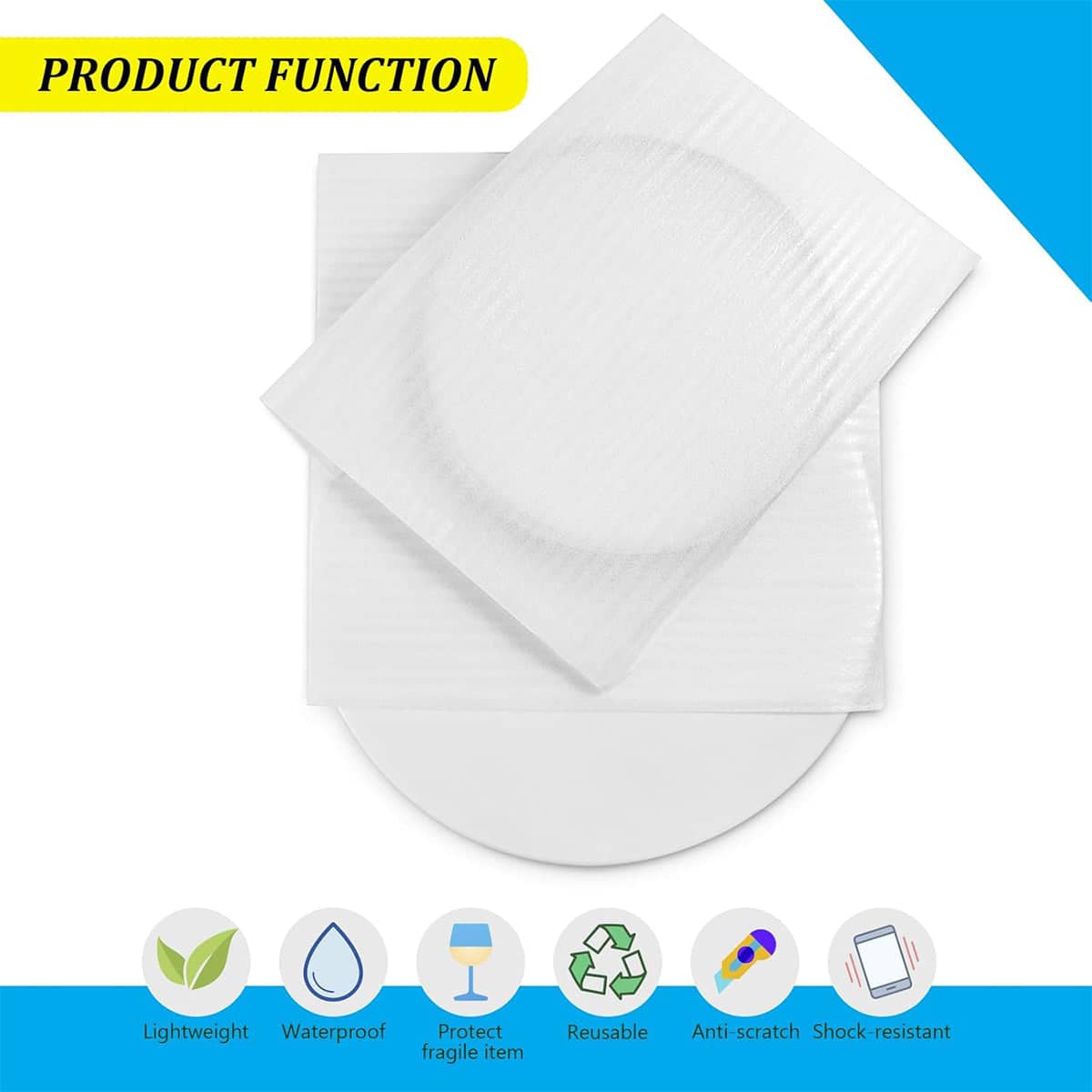 Pearl Cotton Foam Bags for Shockproof Packaging, 15 x 20 cm - Pack of 100 - view 5