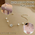 Pearl Flower Bracelet for Women with Imitation Pearls - Gold Tone - view 2