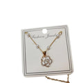 Pearl Flower Bracelet for Women with Imitation Pearls - Gold Tone - view 3