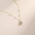Pearl Flower Bracelet for Women with Imitation Pearls - Gold Tone - view 5