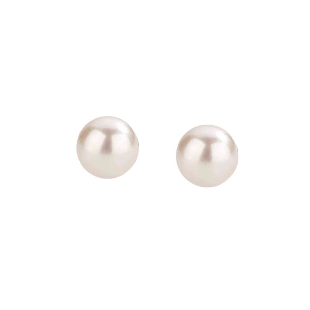 Pearl Stud Earrings for Women - 12 mm