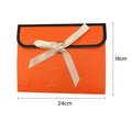 Pearlescent Paper Gift Envelope Bags with Ribbon Tie, Pack of 20 - Black - view 4