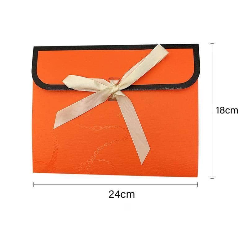 Pearlescent Paper Gift Envelope Bags with Ribbon Tie, Pack of 20 - Black - view 4