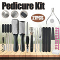 Pedicure and Manicure Tool Set with Callus Remover, 27 Piece Nail Care Kit