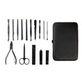 Pedicure Grooming Kit, 15 Piece - Black and Red - view 3