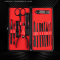 Pedicure Grooming Kit, 15 Piece - Black and Red - view 4