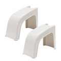 Pedicure Stool Foot Care Nail Cutting Stool Non-Slip Base Durable - Cream White, Pack of 2 - view 2