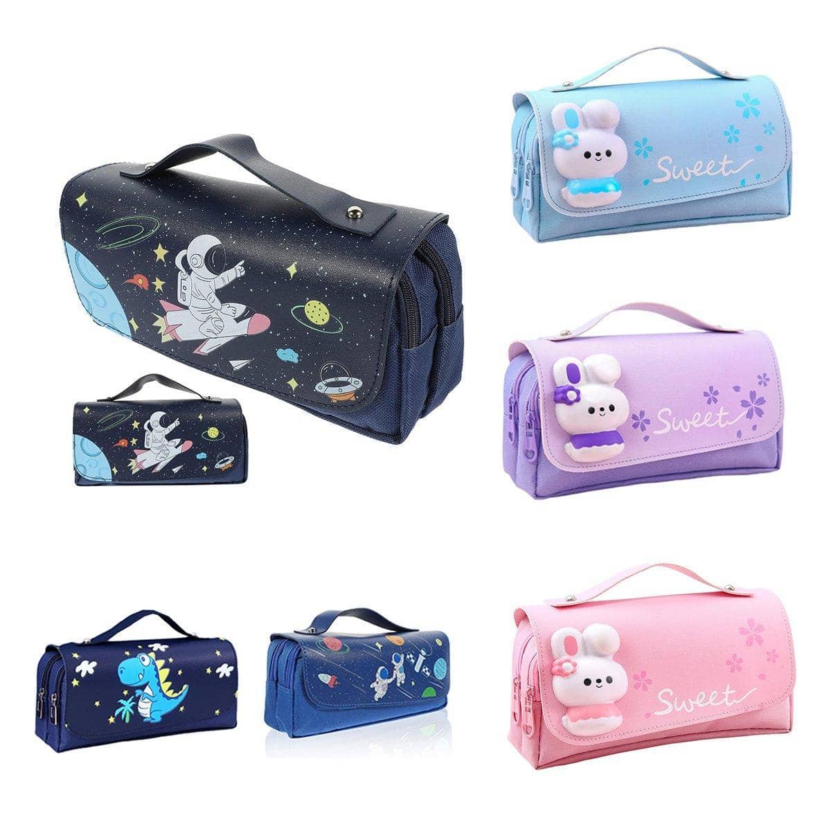 Pencil Case Stationery Bag - Style 02, PU Oxford Cloth - view 3