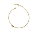 Pendant Necklace in Copper and Zircon - Green