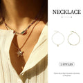Pendant Necklace in Copper and Zircon - Green - view 2