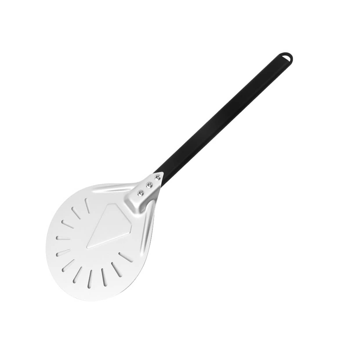 Perforated Round Pizza Turning Peel with Long Handle - 9 Inch (23 cm)