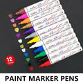Permanent Paint Marker Pen for Tyre, Metal and Glass - Purple - view 2