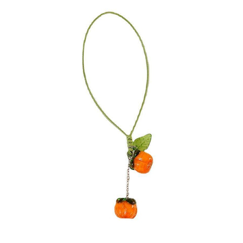 Persimmon Keyring Bag Charm - Style B