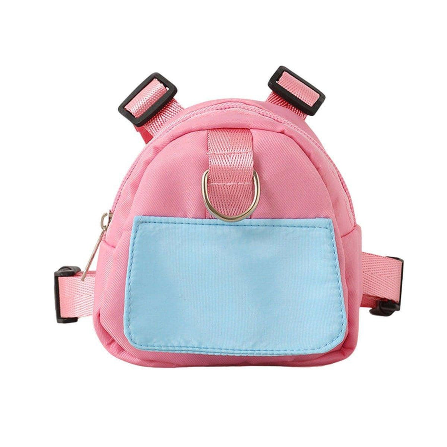Pet Backpack Carrier for Outdoor Travel - Pink, Small (Neck 26-34 cm)