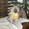 Pet Bandana Bib for Cats and Dogs, Triangle Saliva Scarf - Yellow Flower - view 5