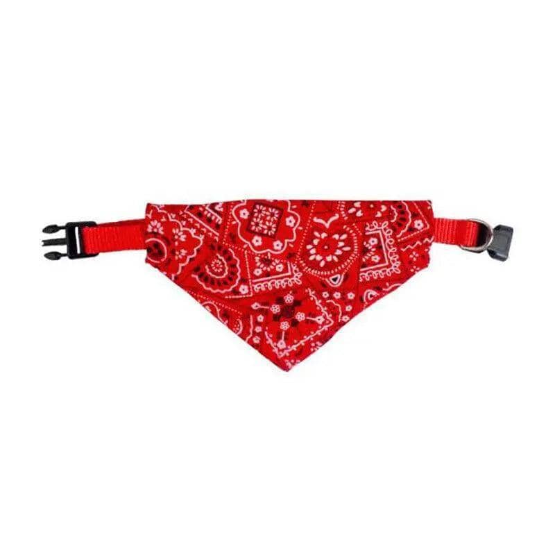 Pet Bandana Collar - Large (Neck 30-40 cm), Red