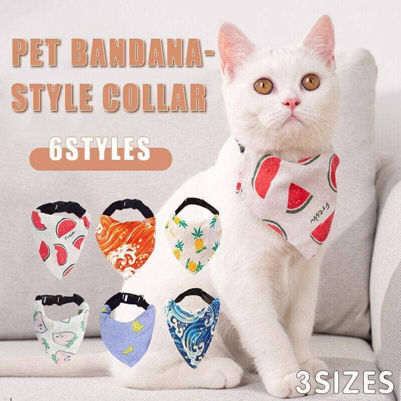 Pet Bandana Collar - Pineapple, Medium (Neck 18-33 cm) - view 2