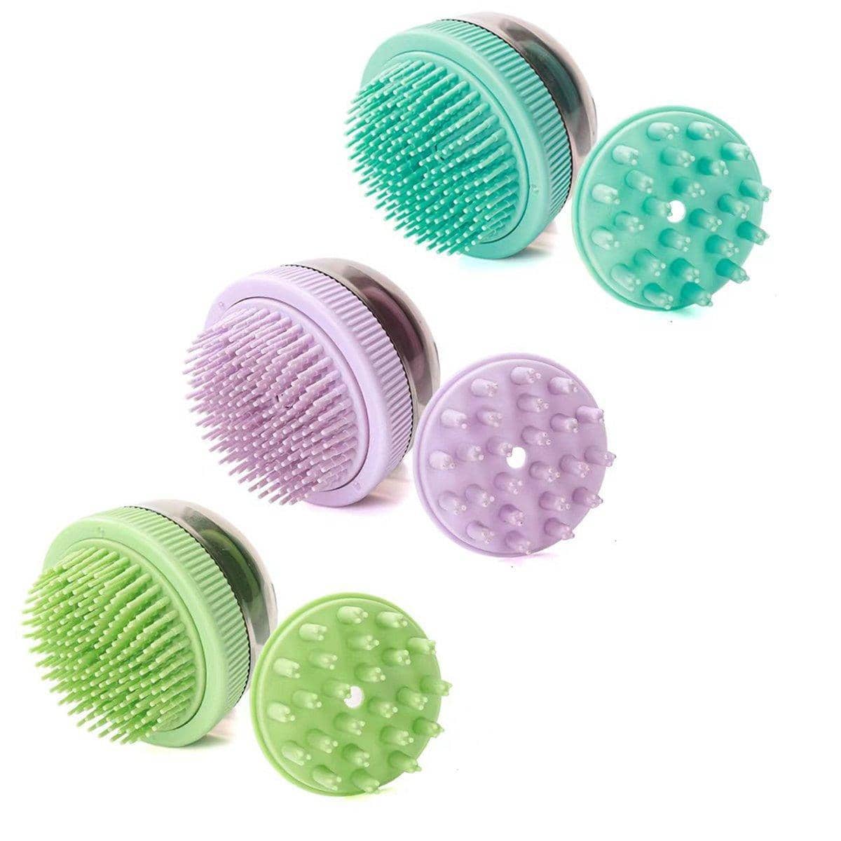 Pet Bath Massage Brush for Cats and Dogs, Pack of 2 - Light Purple - view 3
